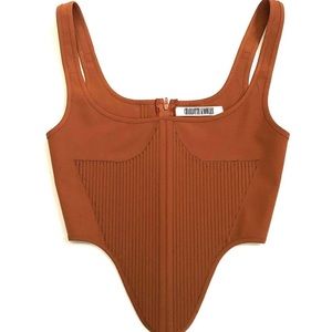 ISO Charlotte Knowles (AKA KNWLES) Boned corset top/stays